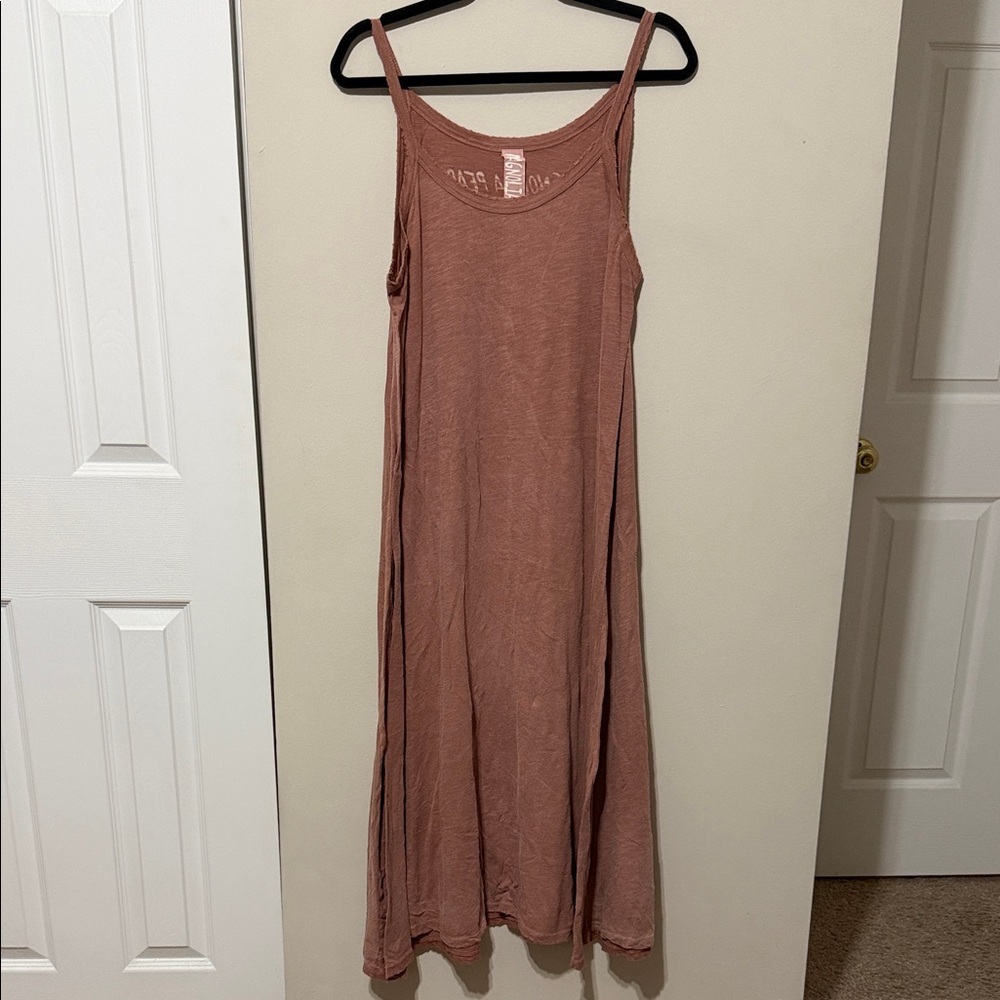 Magnolia Pearl Sleeveless Brown Maxi Dress